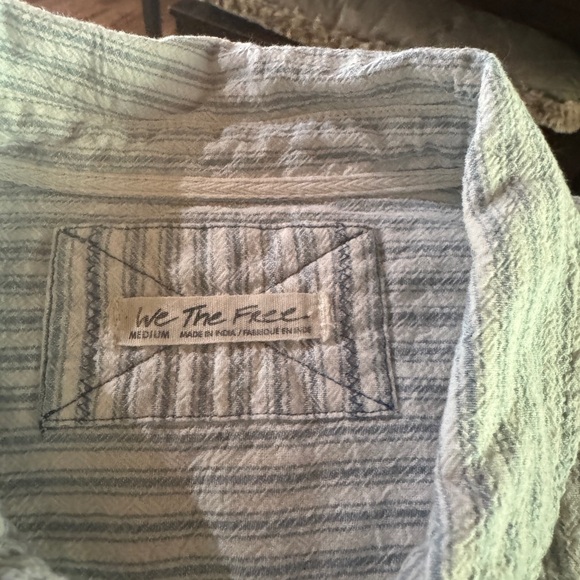 Free People Cropped Raw Hem Blouse - Picture 2 of 3